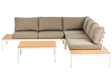Tuin hoekloungeset met tafel 5-zits POSITANO Grijs