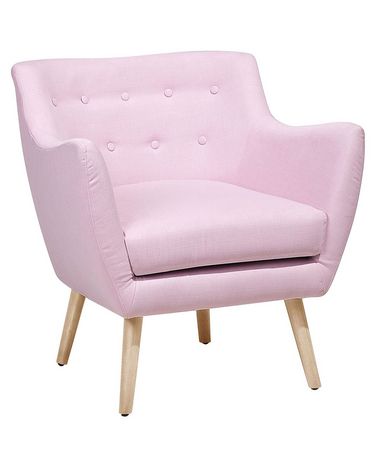 Fauteuil DRAMMEN Tissu Rose