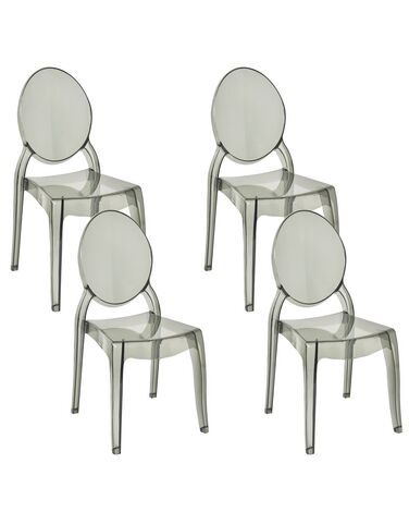 Lot de 4 chaises de salle à manger MERTON Noir