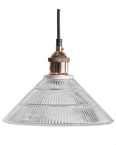 Hanglamp CURONE Glas Koper