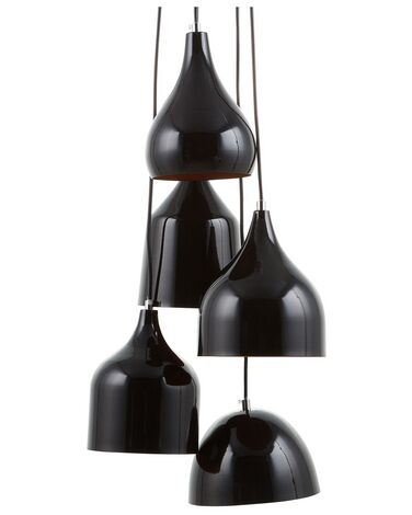 Lampe suspension SAVIO Métal Marron doré Noir