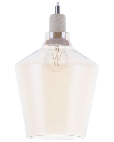 Lampe suspension SANTON Verre Doré