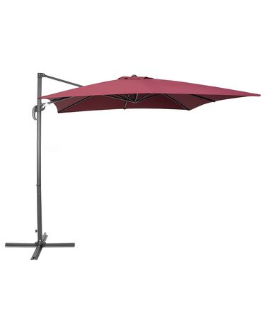 Parasol déporté 250 cm MONZA Rouge Bordeaux