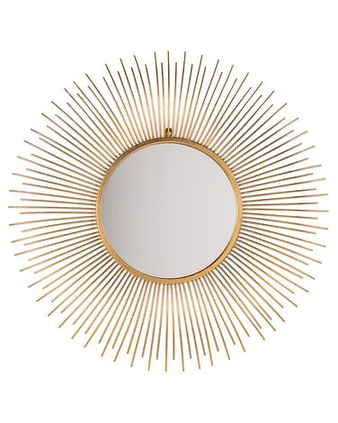 Wall Mirror CILLY 80 cm 80 cm Metal Gold
