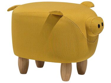 Dierenpoef PIGGY Stof Geel Varken