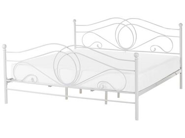 Bed Metal LYRA 180 x 200 cm (EU Super King) White