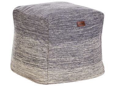 Pouf HIRRI Coton Gris clair