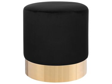 Pouf SOPHIA Velours Noir