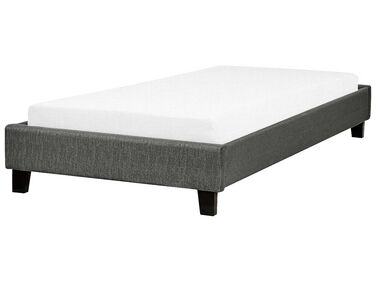 Bed zonder hoofdbord Stof ROANNE 90 x 200 cm Grijs