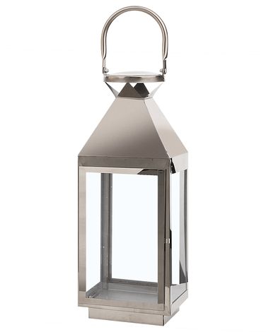 Lantaarn BALI Roestvrij staal 40 cm Zilver