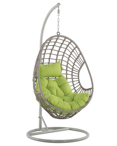 Fauteuil suspendu avec support ARPINO Polyrotin Beige