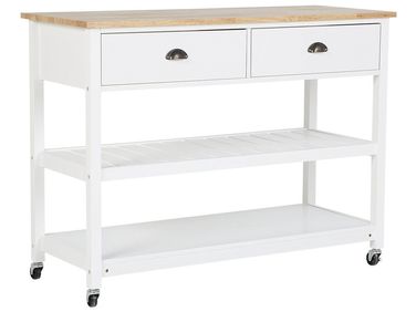 Keukentrolley NAVARINO Hout Wit