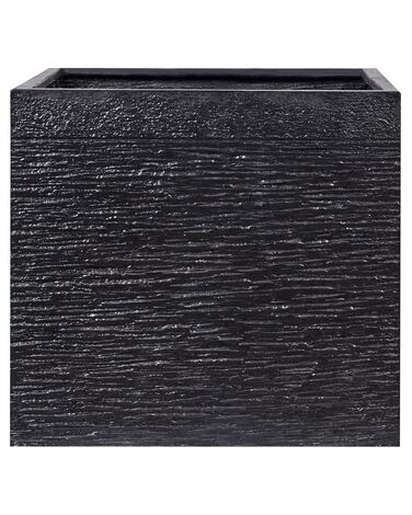 Plant Pot PAROS 50 cm Black