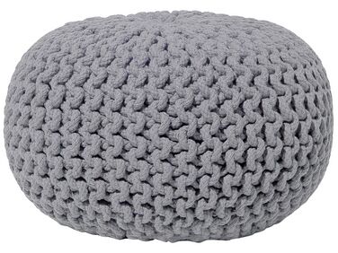 Pouf CONRAD Coton Gris
