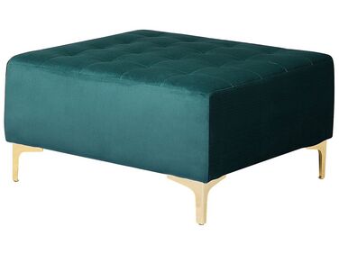 Ottomaan ABERDEEN Fluweel Groenblauw