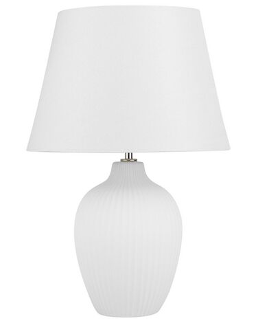 Lampe à poser FERGUS Céramique Blanc