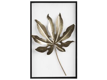 Wanddecoratie Blad CURIUM Metaal 50 cm Meerkleurig