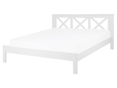 Bed Dennenhout TANNAY 160 x 200 cm Wit