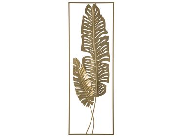 Wanddecoratie Blad PALLADIUM Metaal 90 cm Goud