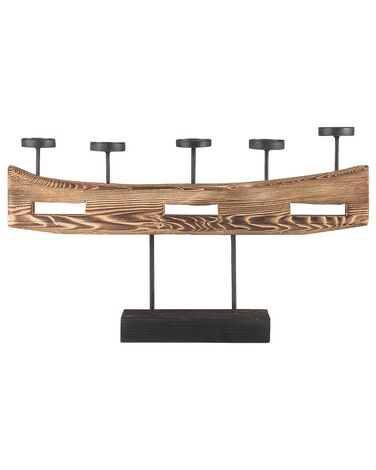 Kaarshouder GUATEMALA Dennenhout 36 cm Bruin