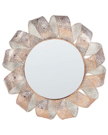 Miroir MANGALORE 54 cm 54 cm Métal Blanc