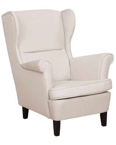 Oorfauteuil ABSON Stof Lichtbeige