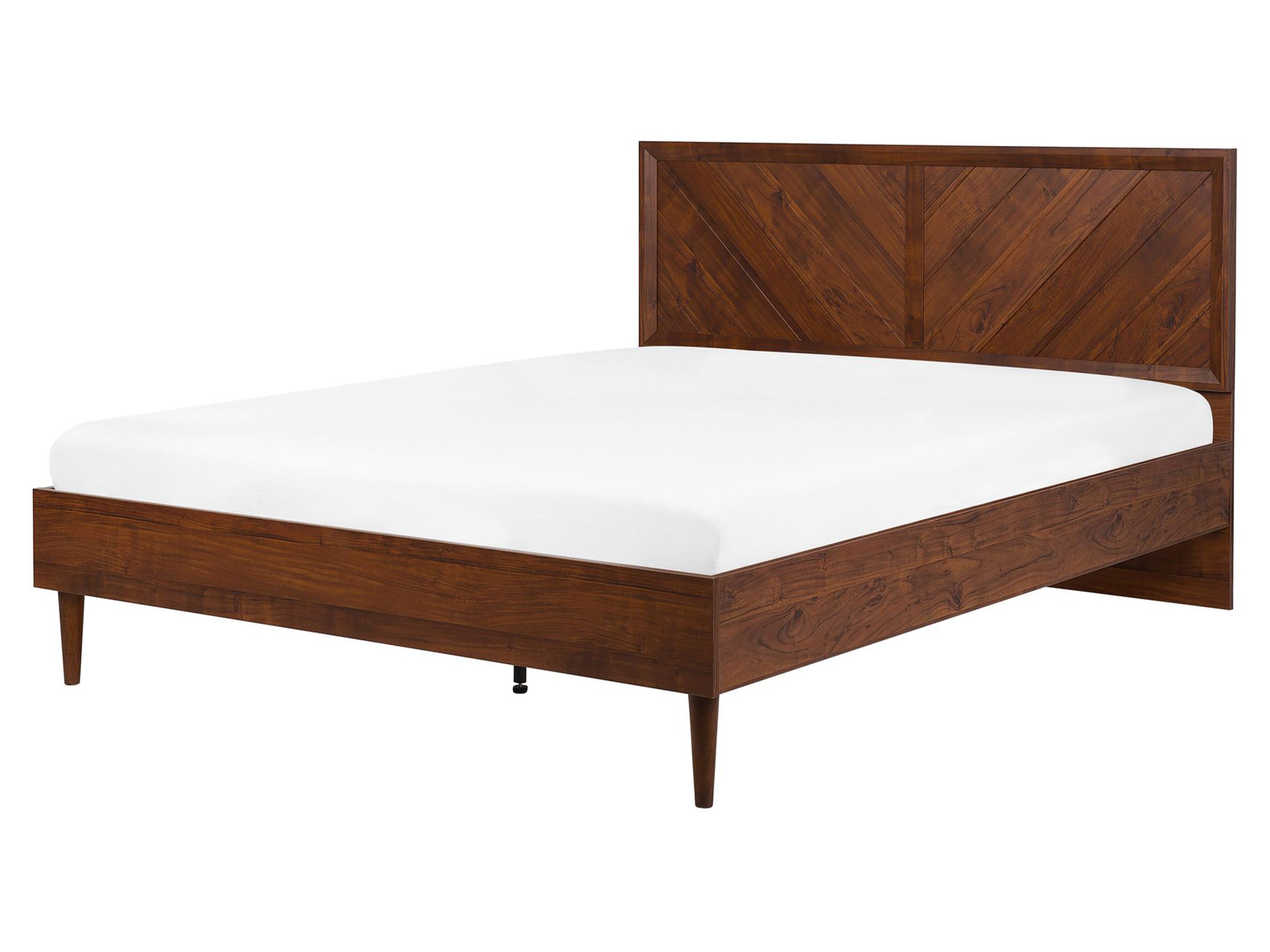 Lit avec sommier MIALET 160 x 200 cm Marron foncé