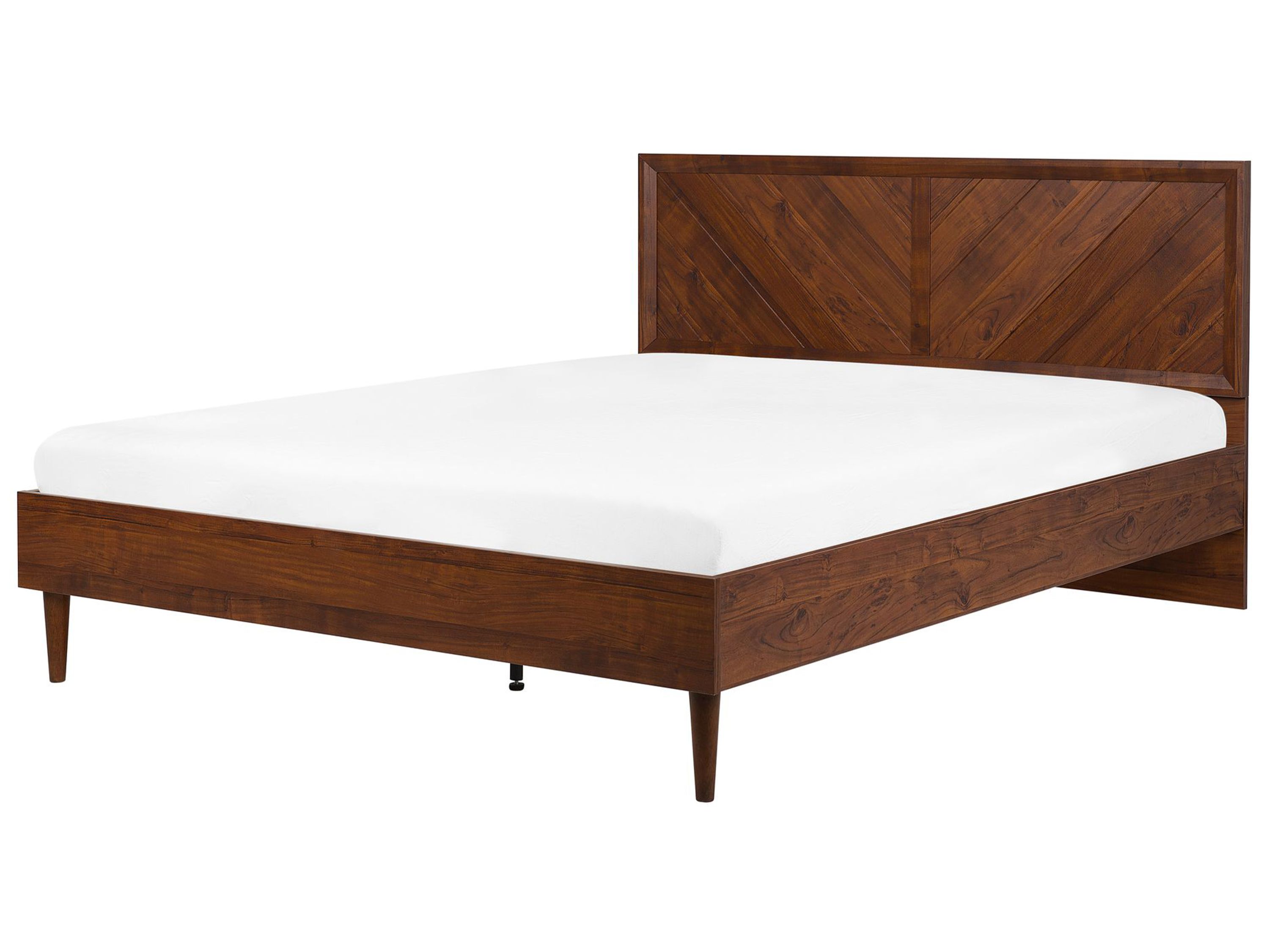 Lit avec sommier MIALET 180 x 200 cm Marron foncé