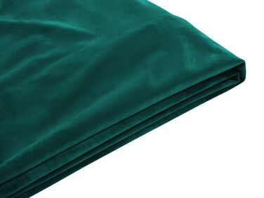 Revêtement de cadre de lit Velours FITOU 180 x 200 cm Vert émeraude