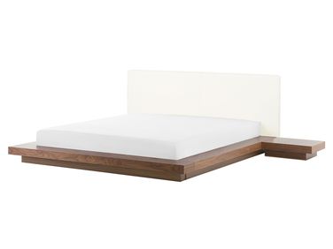 Lit avec sommier ZEN 160 x 200 cm Frêne marron