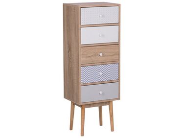 Ladekast 5 lades FOLEY Meerkleurig