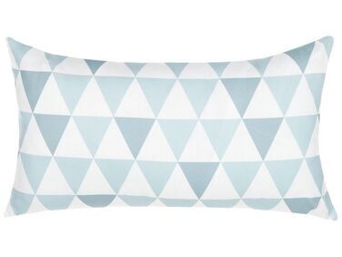 Patio Cushion TRIFOS Geometric Pattern 40 x 70 cm Blue