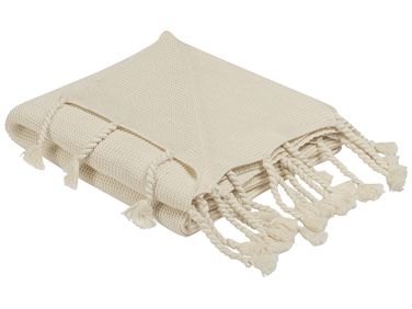 Plaid NAZILLI Katoen 125 x 150 cm Beige