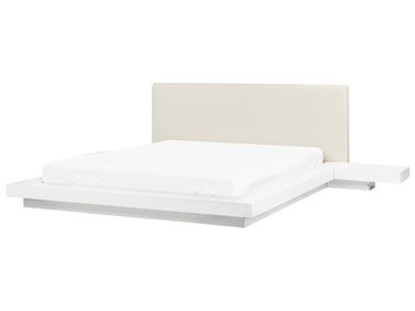 Lit à eau Cuir PU ZEN 160 x 200 cm Blanc