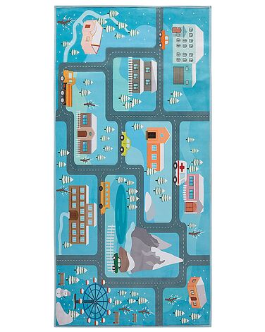 Kids Rug KIGI Blue 80 x 150 cm