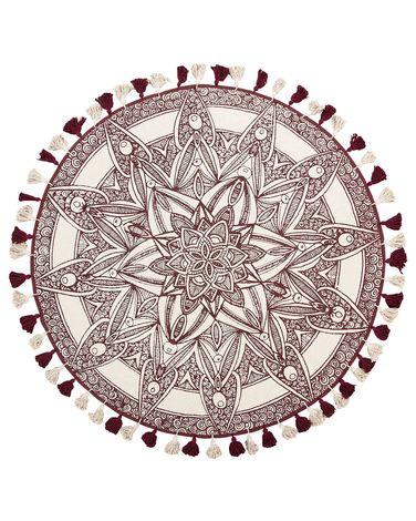 Rug OLTU Red ø 120 cm Cotton