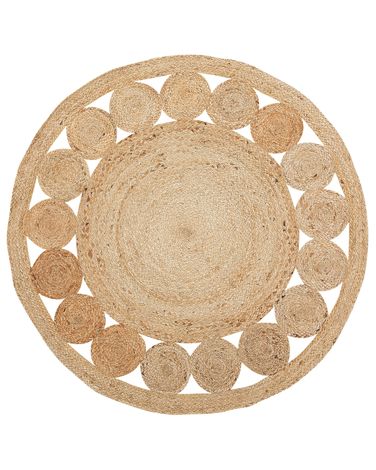 Rug AHLAT Beige ø 120 cm Jute