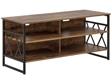 Meuble TV CARLISLE Marron foncé
