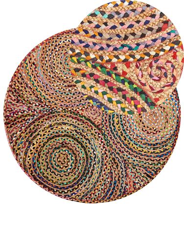 Rug YENICE Multicolour ø 140 cm Jute