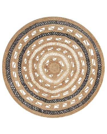 Rug GOYNE Beige ø 140 cm Jute