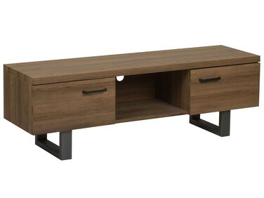 Meuble TV TIMBER Marron foncé