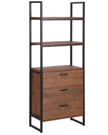 Rek TIFTON 158 cm Donkerbruin