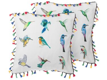 Lot de 2 coussins décoratifs MALLOW 45 x 45 cm Multicolore