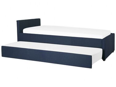 Lit gigogne Tissu MARMANDE 80 x 200 cm Bleu marine