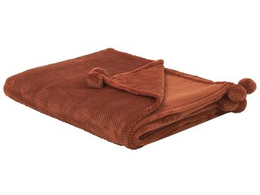 Couverture SAITLER 200 x 220 cm Marron doré