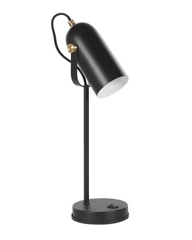 Lampe de bureau TYRIA Réglable Métal Noir