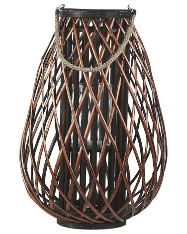Lantaarn KIUSIU Wilgenhout 60 cm Bruin