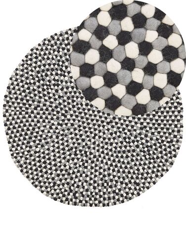 Rug PENEK Multicolour ø 140 cm Wool
