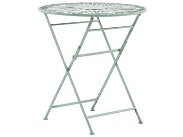 Bistro Table TRENTO 70 cm 70 cm Metal Light Green