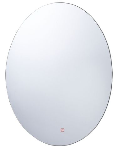 Miroir de salle de bain LED MAZILLE 60 cm 80 cm Argenté